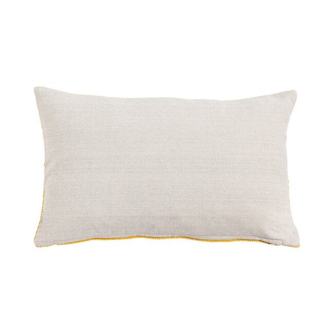 Linen & More Coco Chenille kussen geel 30x50cm