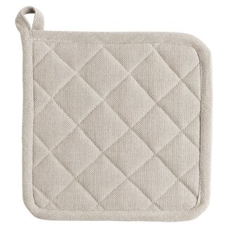 Linen & More Indi Pannenlap Onderzetter beige 20x20cm