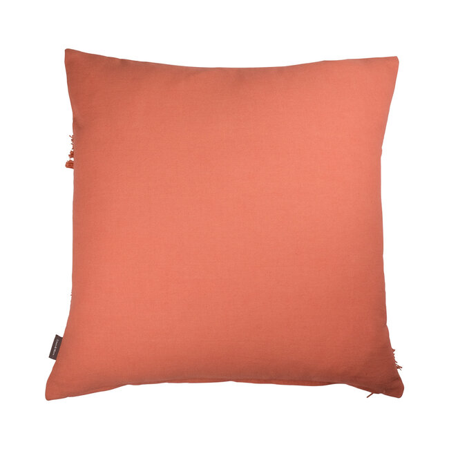 Linen & More Uneven Ruffle kussen oranje 45x45cm