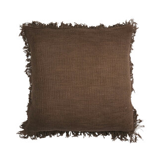 Linen & More Lioni kussen taupe 45x45cm