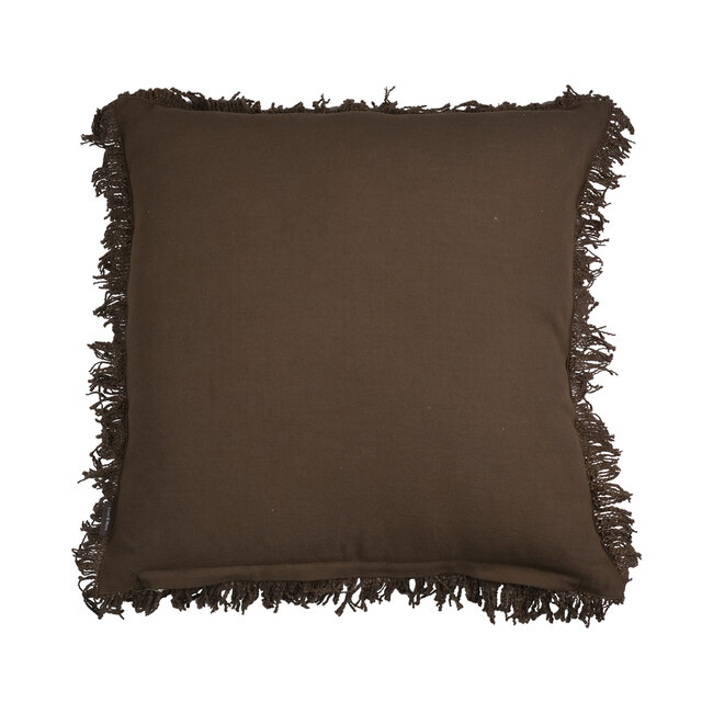 Linen & More Lioni kussen taupe 45x45cm