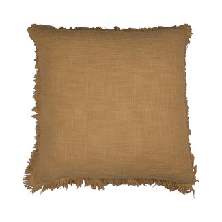 Linen & More Lioni kussen geel 45x45cm