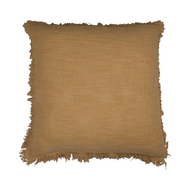 Linen & More Lioni kussen geel 45x45cm