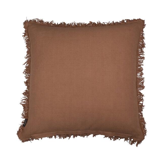 Linen & More Lioni kussen bruin 45x45cm