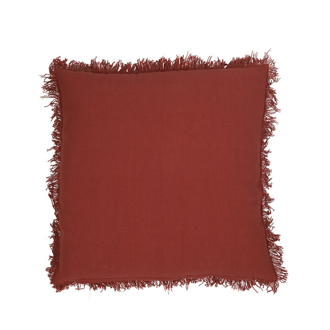 Linen & More Lioni kussen oranje 45x45cm