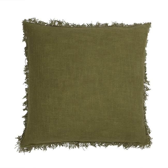 Linen & More Lioni kussen khaki 45x45cm