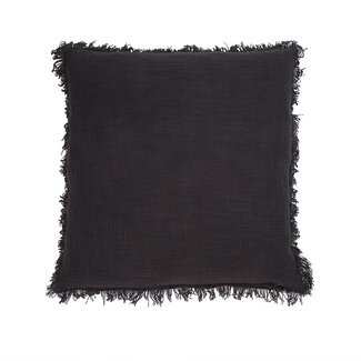 Linen & More Lioni kussen grijs 45x45cm