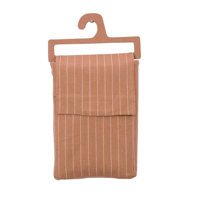 Linen & More Pinstripe Tafelkleed Textiel cafe bruin 140x300cm