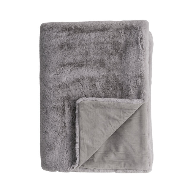 Linen & More Portland plaid grijs 130x200cm