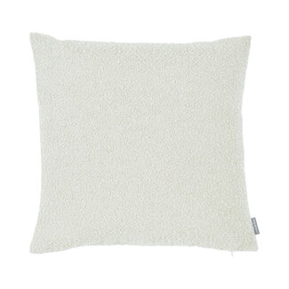 Linen & More King Bouclé kussen gebroken wit 45x45cm