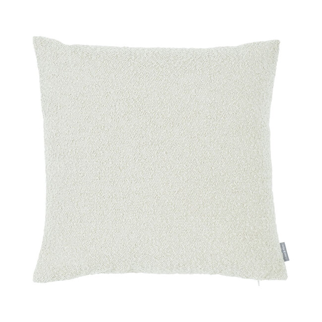 Linen & More King Bouclé kussen gebroken wit 45x45cm