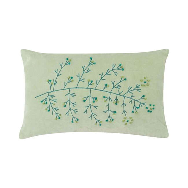 Linen & More Thalia Kussen lichtgroen 30x50cm