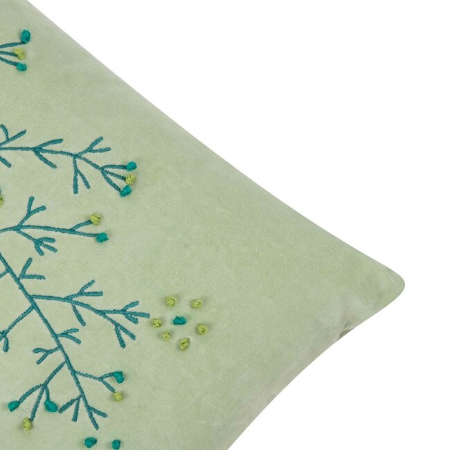 Linen & More Thalia Kussen lichtgroen 30x50cm