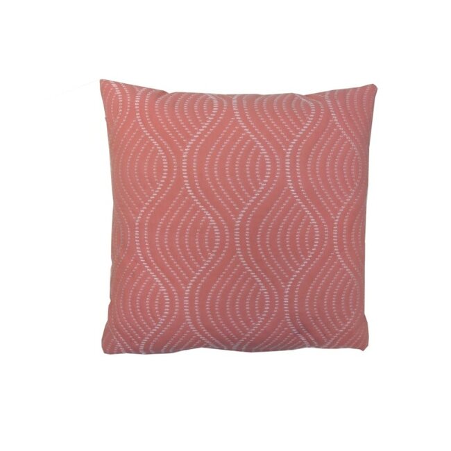 Linen & More Burton Stitch Peach 45x45 cm