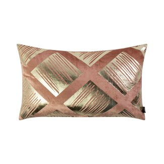 Linen & More Kira Kussen perzik roze 30x50cm