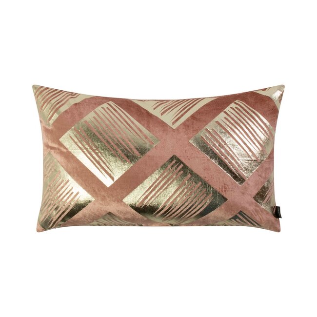 Linen & More Kira Kussen perzik roze 30x50cm