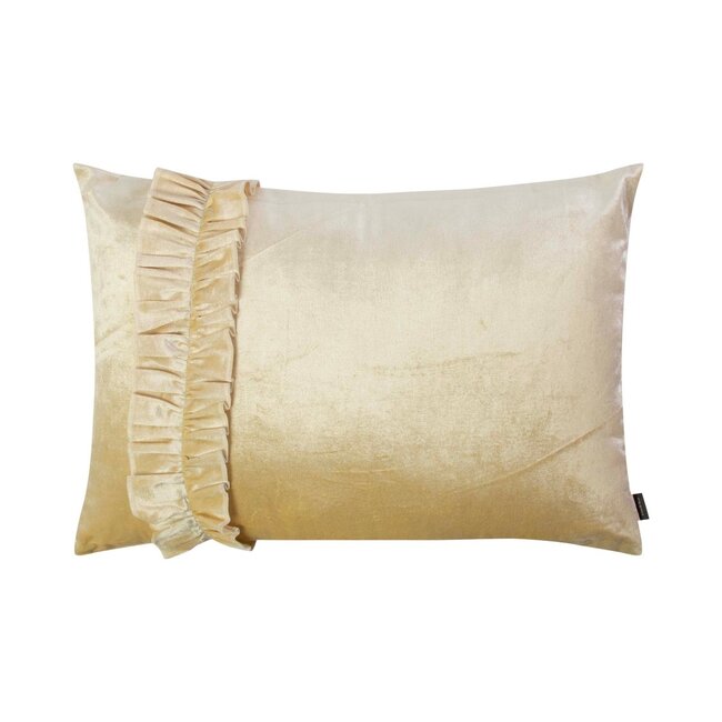 Linen & More Leonie Kussen lichtgeel 30x50cm