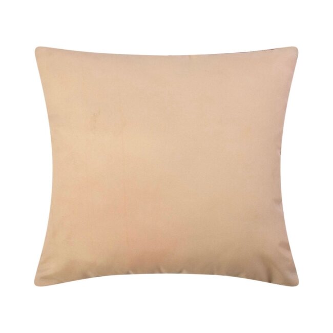 Linen & More Germaine Kussen rib roze 45x45cm