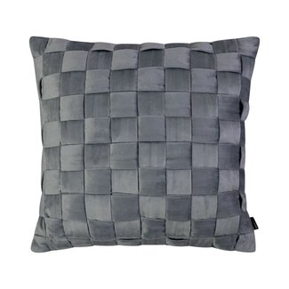 Linen & More Sylva Kussen licht grijs 45x45cm
