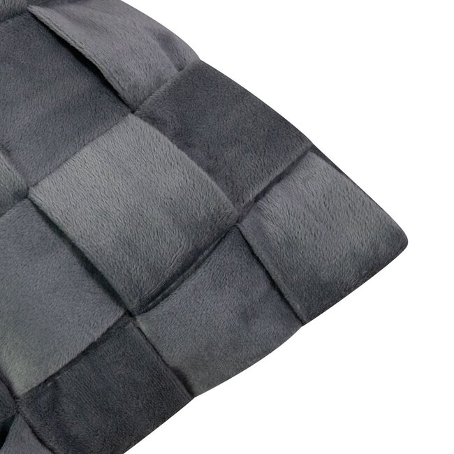 Linen & More Sylva Kussen licht grijs 45x45cm