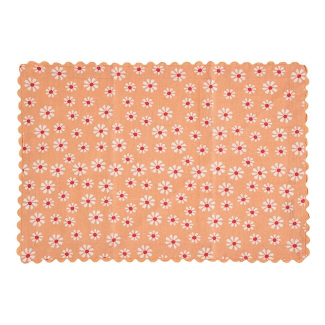 Linen & More Daisy flowers placemat mix colours 35x50 (set of 3)
