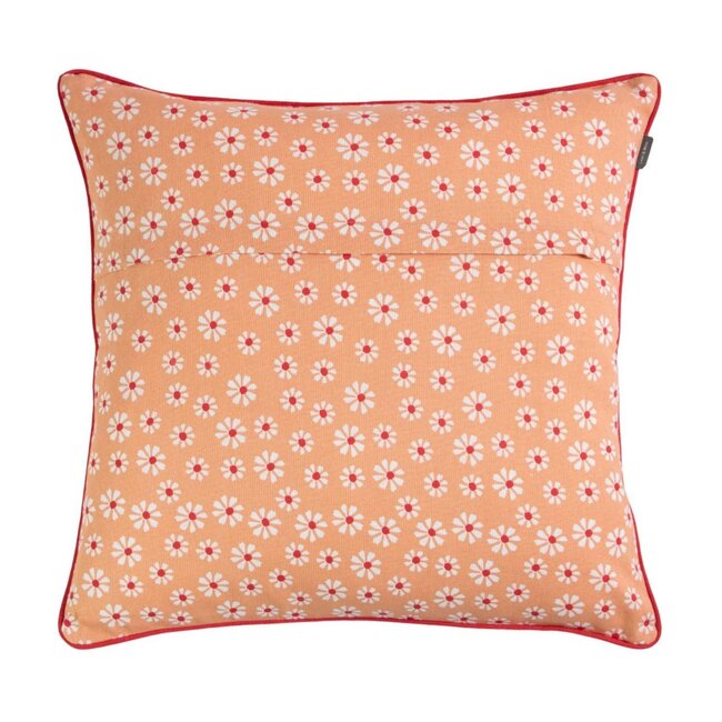 Linen & More Daisy Flowers Kussen oranje 50x50cm