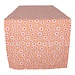 Linen & More Daisy Flowers Tafelloper oranje 50x140cm