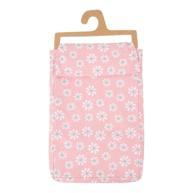 Linen & More Daisy Flowers Tafelloper roze 50x140cm