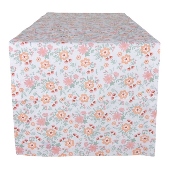 Linen & More Freddie Tafelloper roze 50x140cm