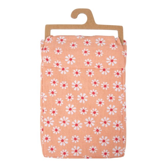 Linen & More Daisy Flowers Tafelkleed Textiel oranje rond 160cm