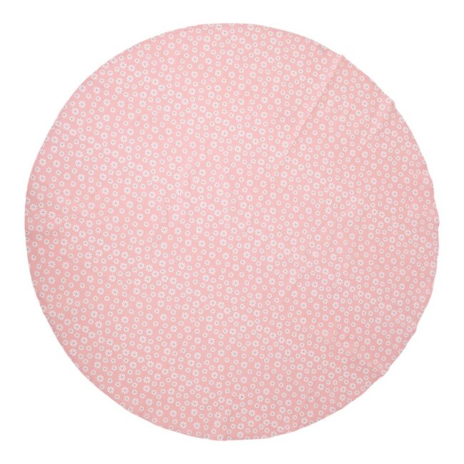 Linen & More Daisy Flowers Tafelkleed Textiel roze rond 160cm