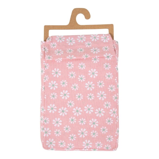 Linen & More Daisy Flowers Tafelkleed Textiel roze rond 160cm