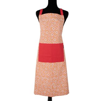 Linen & More Daisy Flowers Schort oranje 75x90cm