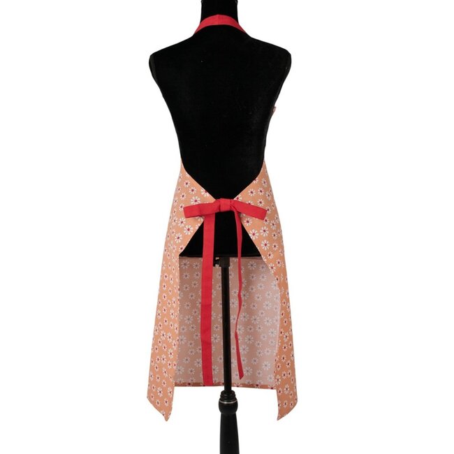 Linen & More Daisy Flowers Schort oranje 75x90cm