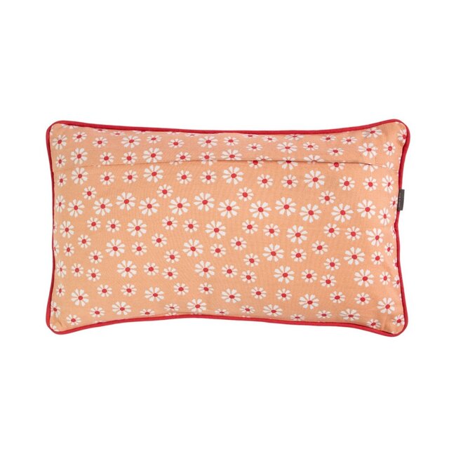 Linen & More Daisy Flowers Kussen oranje 30x50cm