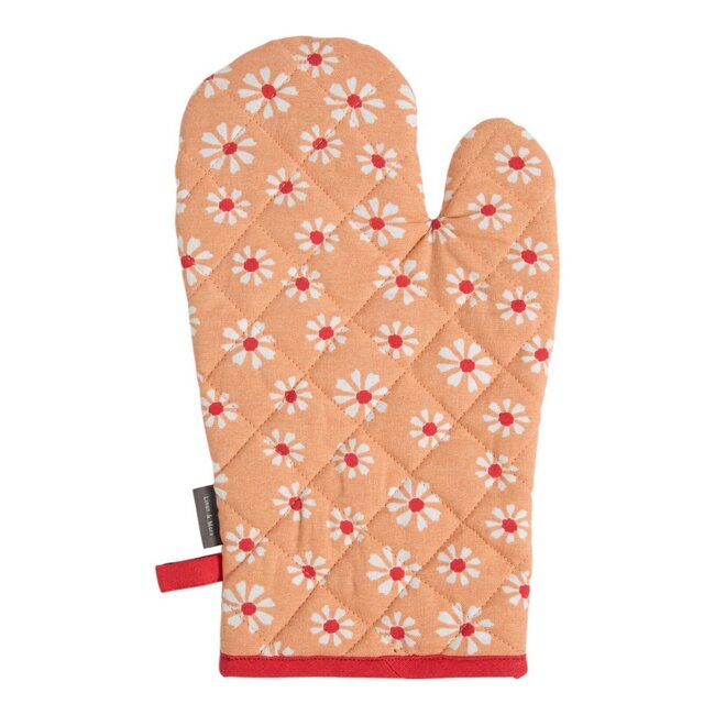 Linen & More Daisy Flowers Ovenwant oranje 18x33cm