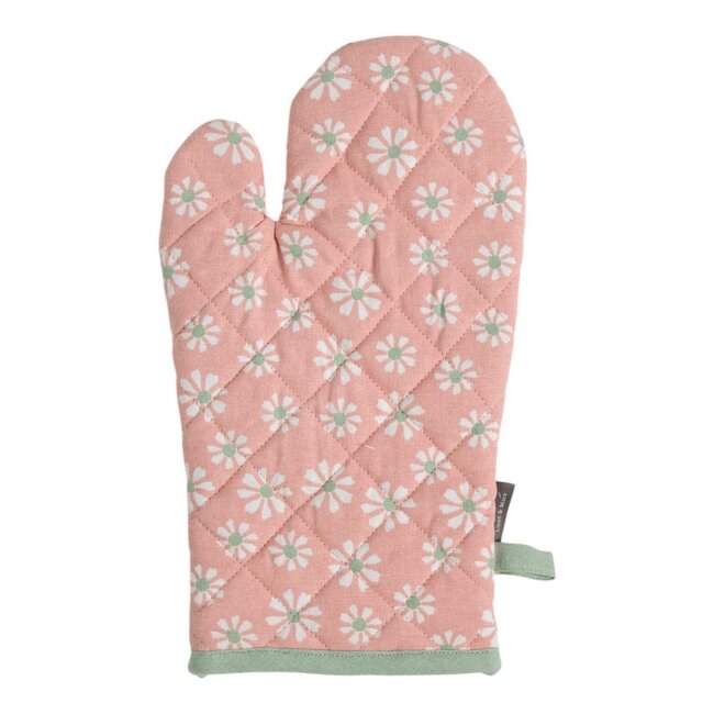 Linen & More Daisy Flowers Ovenwant roze 18x33cm