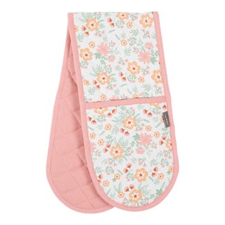 Linen & More Freddie dubbel Ovenwant roze 18x85cm