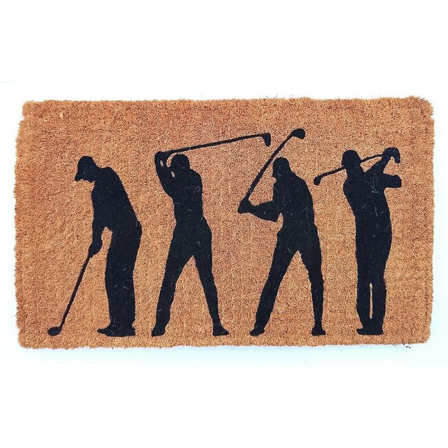 Mars & More Deurmat Kokos handgeweven golfers 75cm