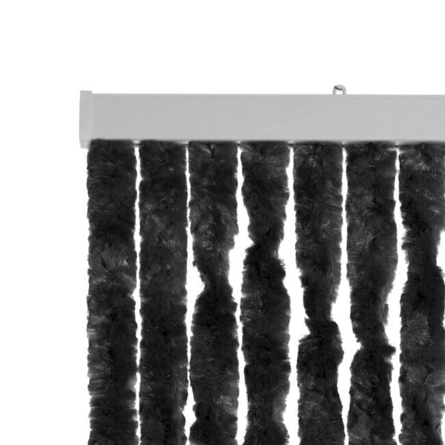 2Lif Martinique Uni Vliegengordijn zwart 90x210cm