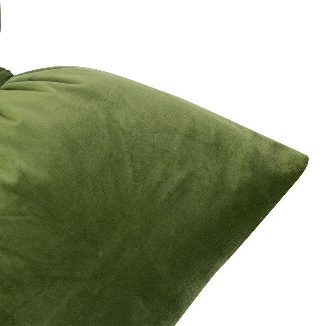 Mars & More Strik Kussen Fluweel apple groen 40x60cm
