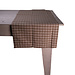 Linen & More Levy Check Tafelloper beige 50x140cm