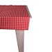Linen & More Levy Check Tafelkleed Textiel rood 100x100cm