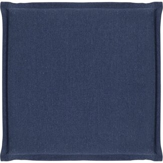 2Lif Monique stoelkussen blauw 40x40cmx5cm