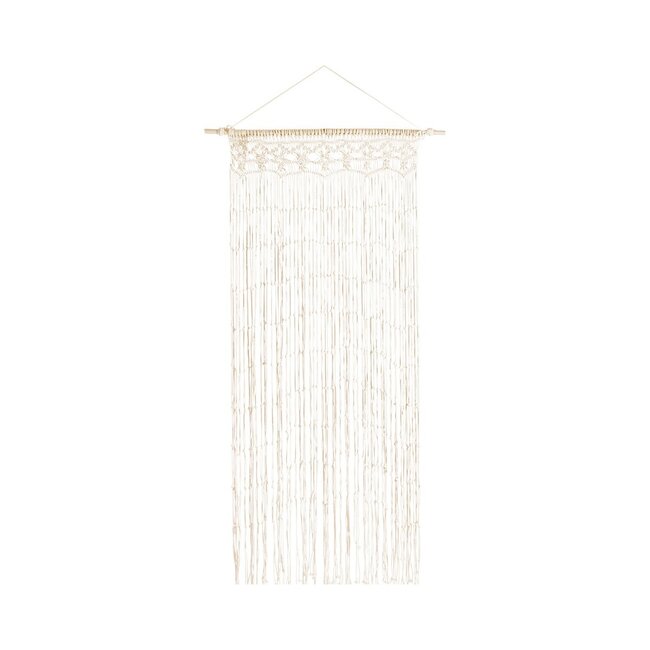 2Lif Deurgordijn Macrame off white 90 x 200cm