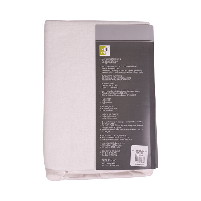 2Lif Art.1353204 MoltonSpannbettuch 180x200cm