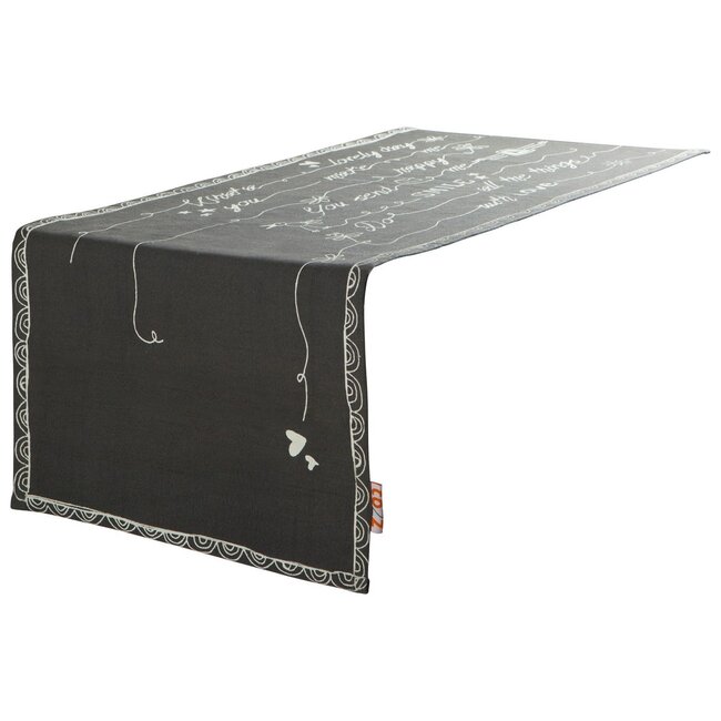 2Lif Britt Cozz Tafelloper donker groen 40x140cm