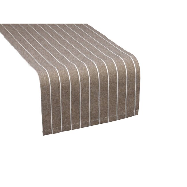 2Lif Roberto Tafelloper bruin 42x145cm