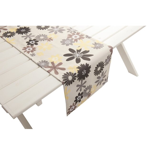 2Lif Capri Outdoor Tafelloper grijs geel 42x145cm