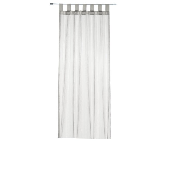 2Lif Delhi Jason gordijn zilver 135x260cm (7loops)